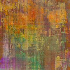 Old school textured background. With different color patterns: purple (violet); green; red (orange); brown