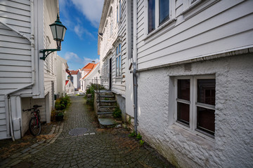 Holzhäuser in Bergen, Norwegen
