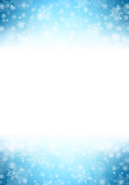 Christmas Vertical Frame - Illustration. Vector illustration of Winter Background.