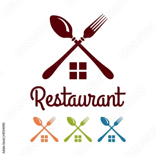 "Restaurant Cutlery Logo Design" Stock image and royaltyfree vector