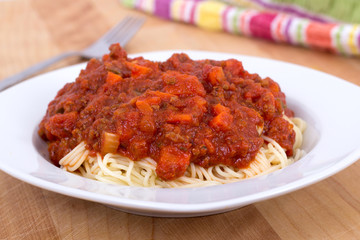 meat sauce spaghetti