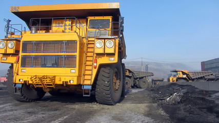 Truck transporting coal ore