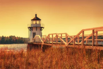 Wall murals Lighthouse Doubling Point Lighthouse in New England