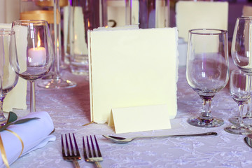 Wedding reception table
