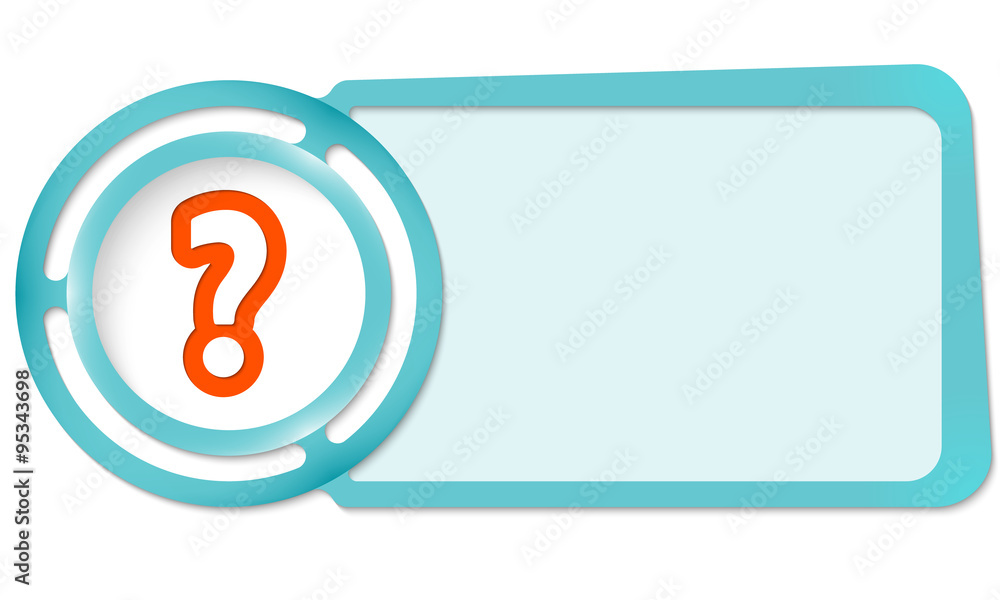 Poster abstract frame for your text and question mark