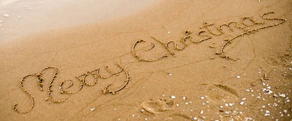 Merry Christmas on the sand.