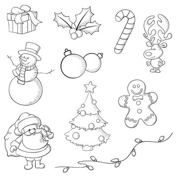 Sketchy Christmas Icons
