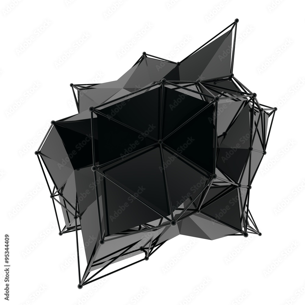 Poster structure 3d render computer graphics cg. crystal illustration. one from the set. more in my porftol