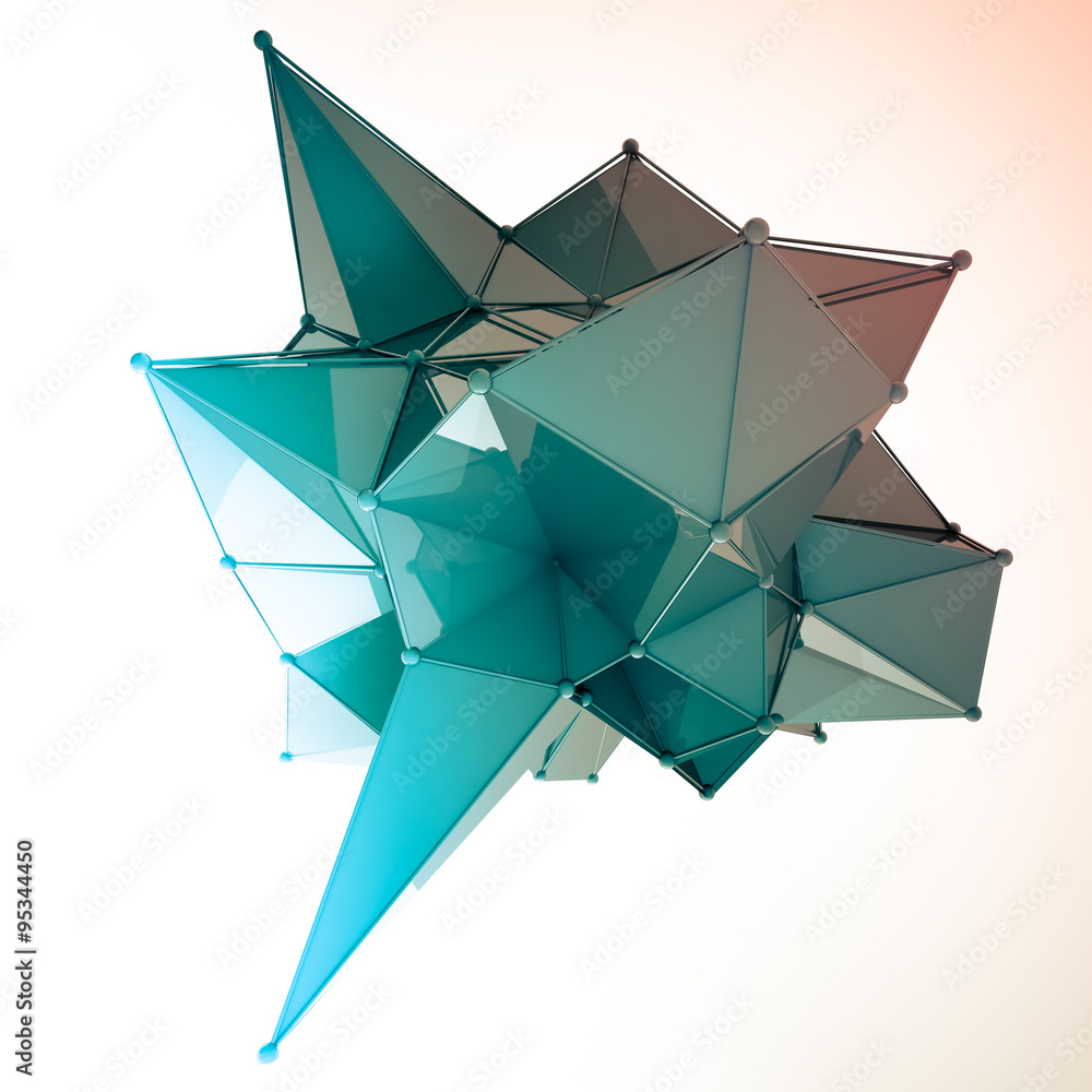 Poster structure 3d render computer graphics cg. crystal illustration. one from the set. more in my porftol