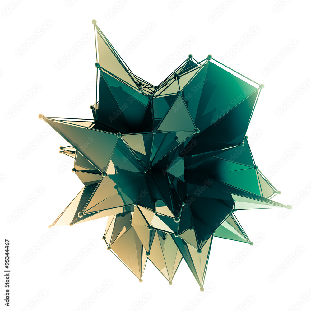 Poster structure 3d render computer graphics cg. crystal illustration. one from the set. more in my porftol