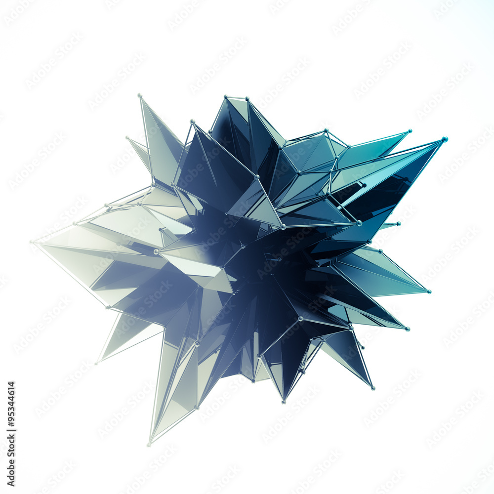 Poster structure 3d render computer graphics cg. crystal illustration. one from the set. more in my porftol