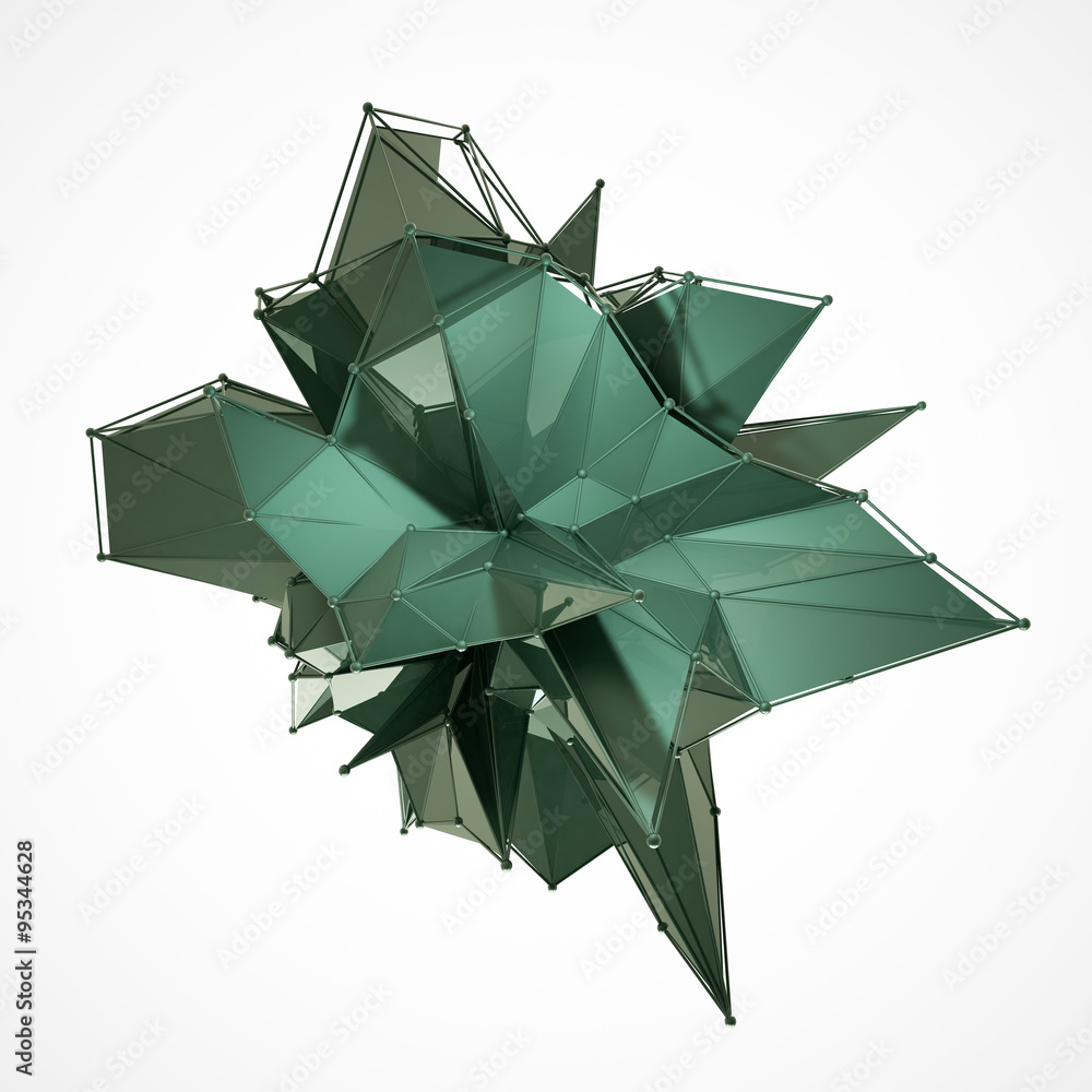 Poster structure 3d render computer graphics cg. crystal illustration. one from the set. more in my porftol