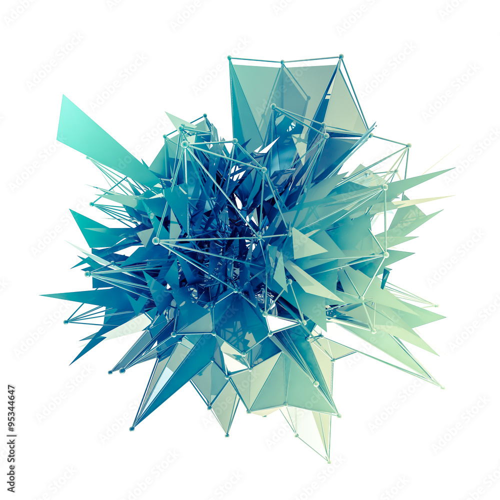 Poster structure 3d render computer graphics cg. crystal illustration. one from the set. more in my porftol