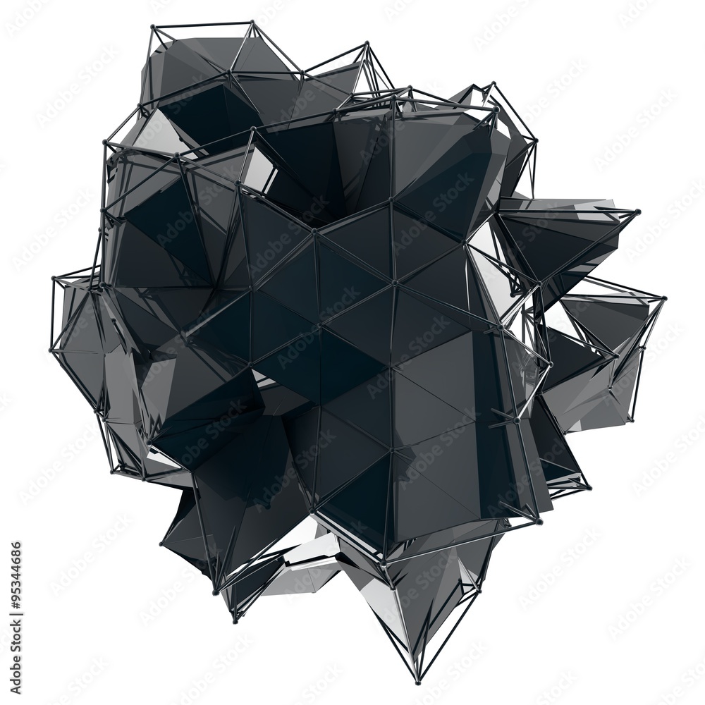 Poster structure 3d render computer graphics cg. crystal illustration. one from the set. more in my porftol