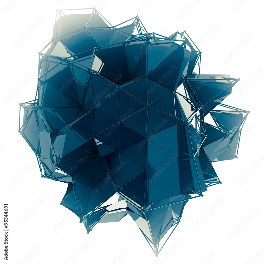 Poster structure 3d render computer graphics cg. crystal illustration. one from the set. more in my porftol
