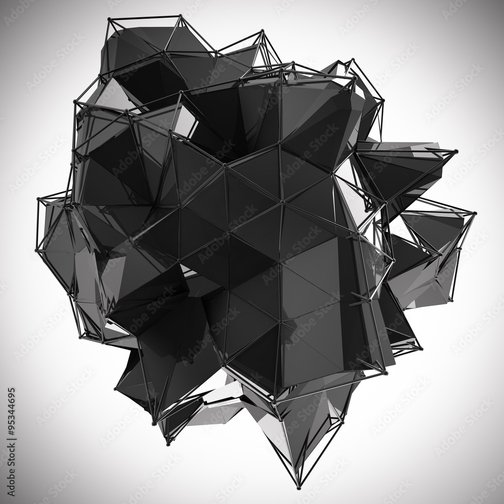 Poster structure 3d render computer graphics cg. crystal illustration. one from the set. more in my porftol