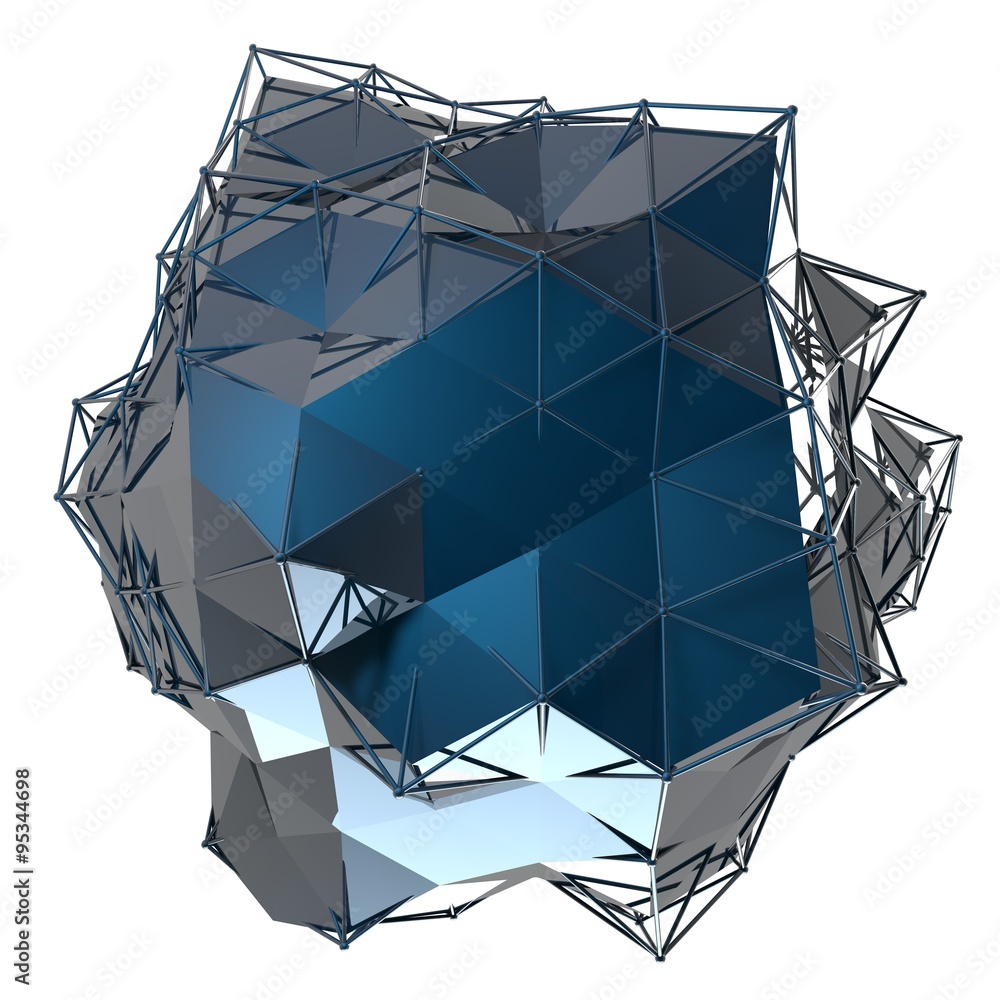 Poster structure 3d render computer graphics cg. crystal illustration. one from the set. more in my porftol