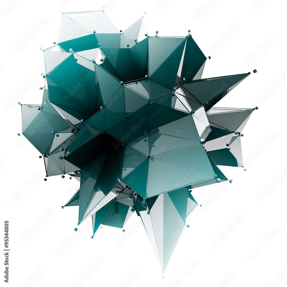 Poster structure 3d render computer graphics cg. crystal illustration. one from the set. more in my porftol