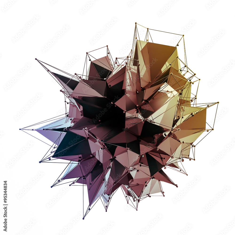 Poster structure 3d render computer graphics cg. crystal illustration. one from the set. more in my porftol
