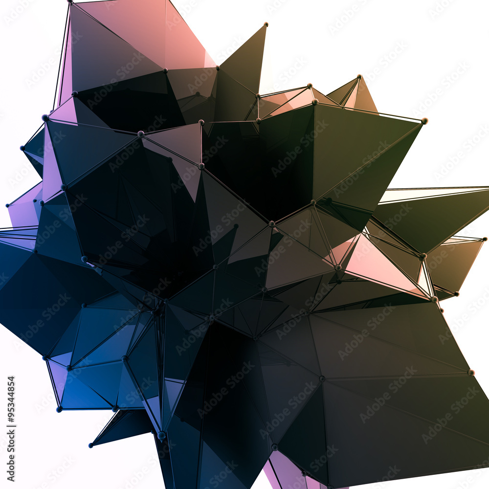 Poster structure 3d render computer graphics cg. crystal illustration. one from the set. more in my porftol