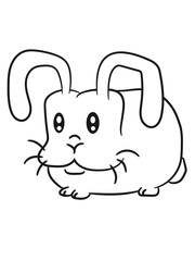 funny little comic cartoon bunny