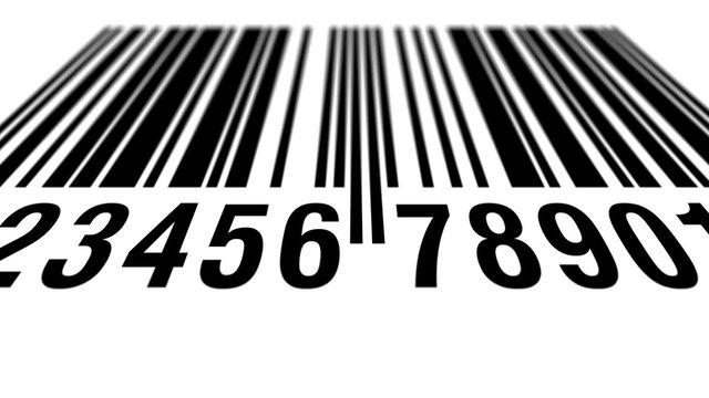 EAN bar code scanning process, bottom perspective