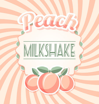 Peach milkshake