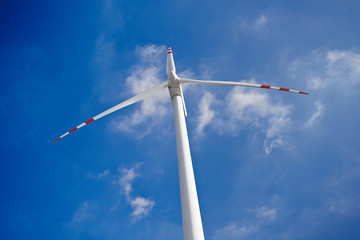 Krajobraz z widokiem na elektrownie wiatrowe © barytek