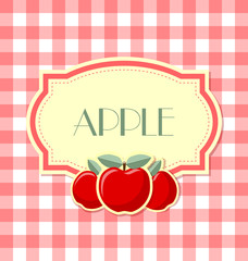 Retro apple label