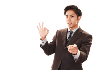 笑顔のビジネスマン