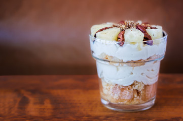 Glass of Pineapple Dessert