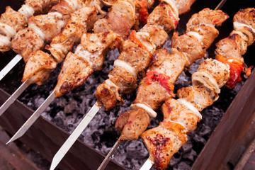 Delicious shish kebab 