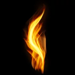Abwaschbare Fototapete Flamme Flamme isoliert