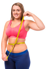 Fat woman dieting