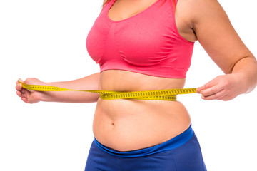 Fat woman dieting