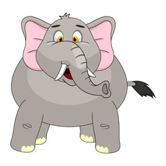 Elephant Cartoon Vector Illustration