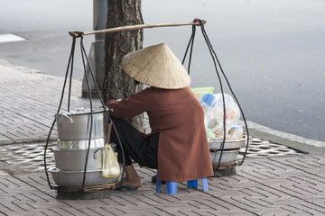 A street vendor