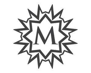 M Monogram Royal Letter Logo