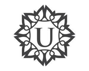 U Monogram Royal Letter Logo