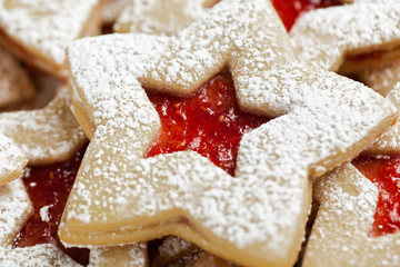 Christmas cookies close up