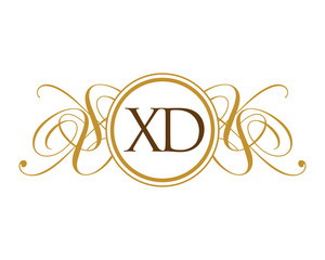 XD Luxury Ornament Initial Logo