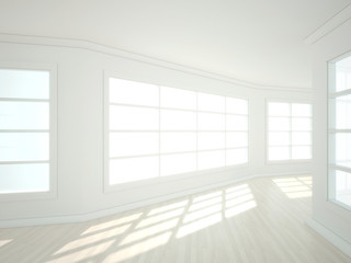3d illustration of empty modern interior