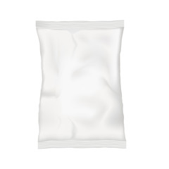 White blank pouch. Mock up template