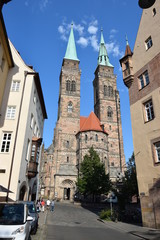 Fototapeta na wymiar View in the city of Nuremberg, Bavaria, Germany