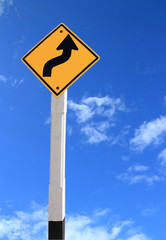 Traffic sign and blu sky