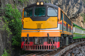 Fototapeta premium Old vintage thai train