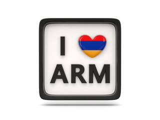 I love armenia sign