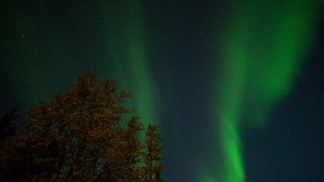 Aurora borealis in Brooks Range