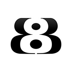 BB 8 Initials Logo Template