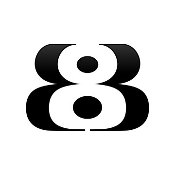 BB 8 Initials Logo Template